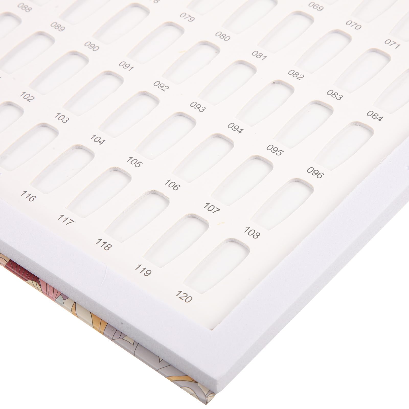 Genérico Muestrario de Uñas para Pintar Libro 120 Esmaltes, Tabla de Colores Carcasa ABS, para Uso en Salones y Prácticas de Uñas Semipermanentes