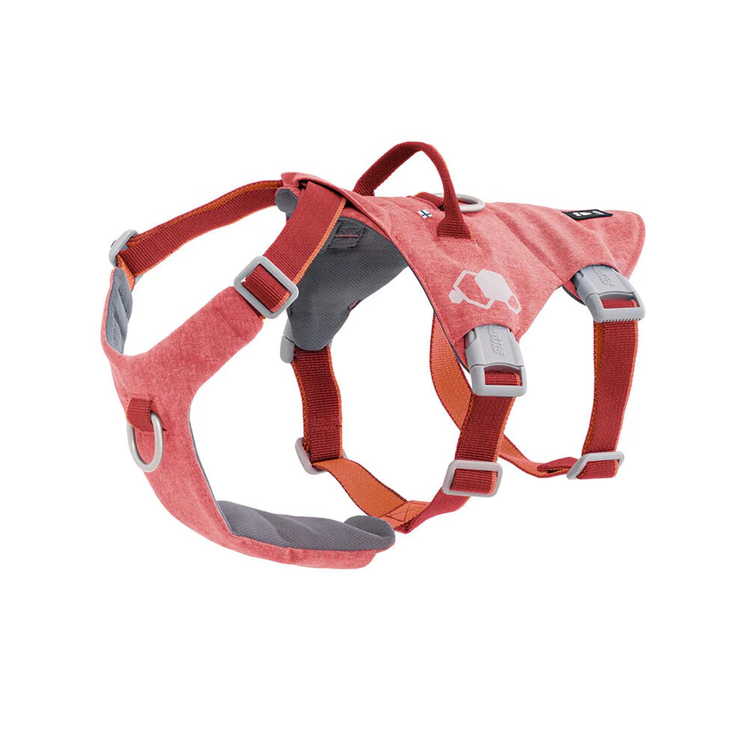 Hurtta Safeguard Eco Dog Harness (Strawberry, Red, 45-60 cm)