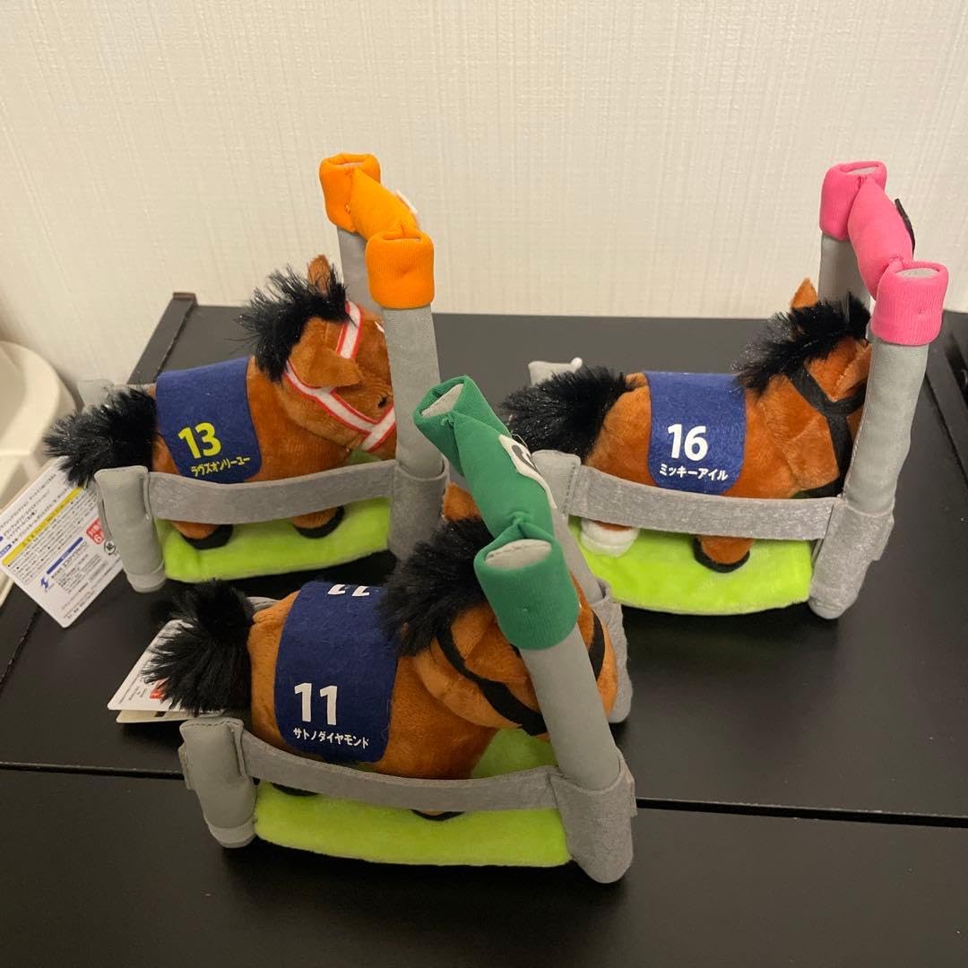 ゲートインぬいぐるみ ６頭セット 競馬 サラブレッドコレクション