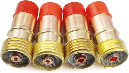 Miniatura 4 de 35pcs TIG soldadura gas lente Collet cuerpo 4 # - 12 # Copa de vidrio DB SR fit WP 17 18 26 TIG soldadura antorcha