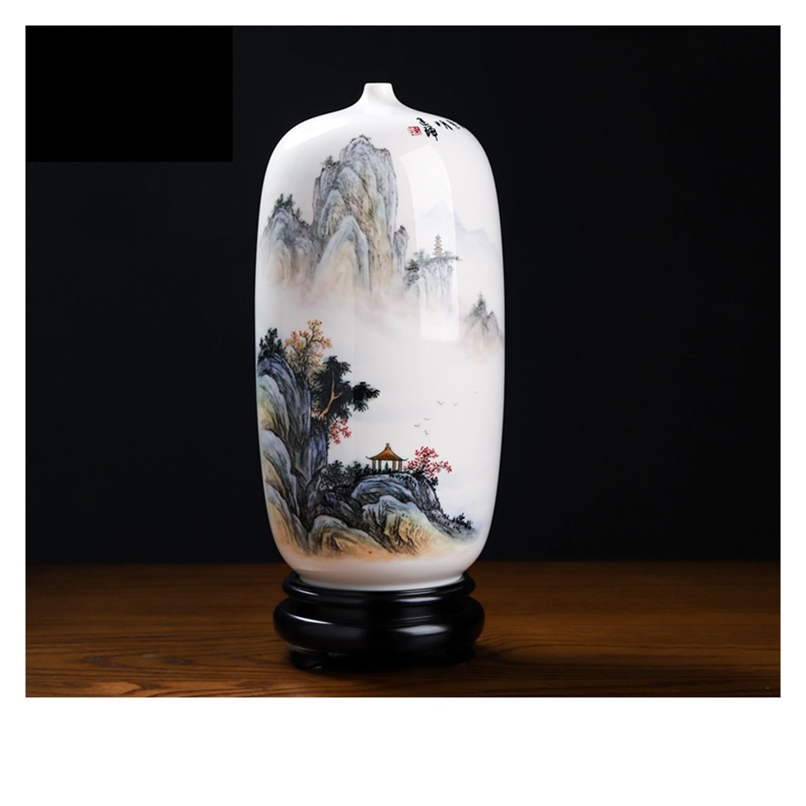 Grand Vase de Style Chinois Ornements Décoration Salon Entrée Étude