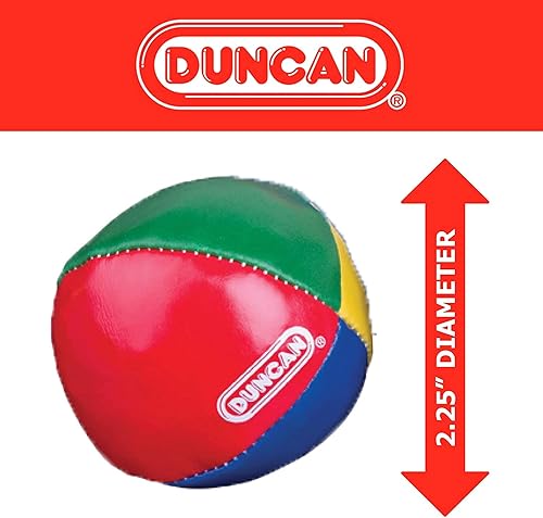 Miniatura 3 de Duncan Toys Malabares - Pelotas de malabarismo, multicolor, conchas de vinilo, bolas de circo con diseño de 4 paneles, frijoles de plástico, paquete