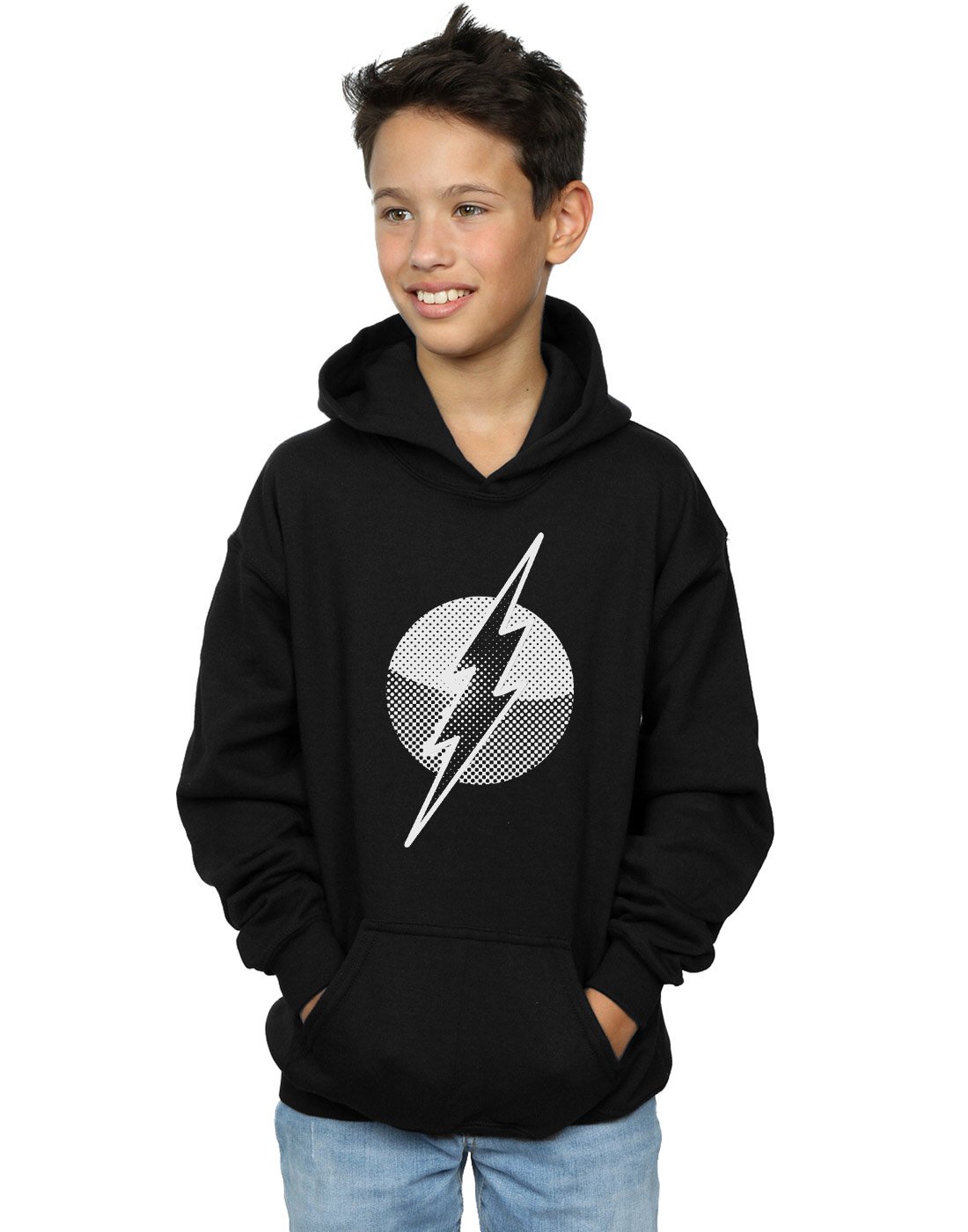 DC Comics Kids Boys Flash Hoodie - Black - Size 12-13 Years