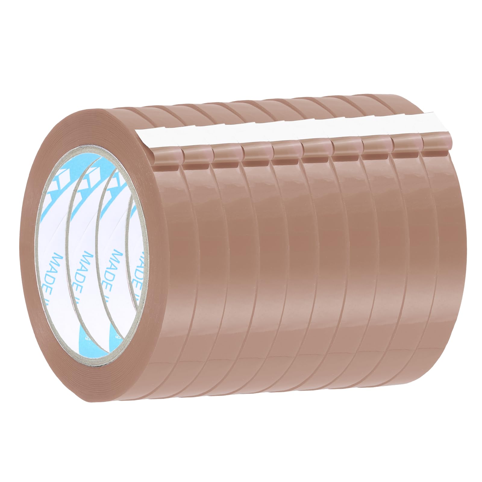 sourcing map 10 Pcs Poly Bag Sealing Tape, 1/2" x 98.4 Yard Plastic Bag Sealer Tape Packaging Sealing for Shops Packaging Food Vegetable Meat Cake Bread Freezer Ice, Coffee