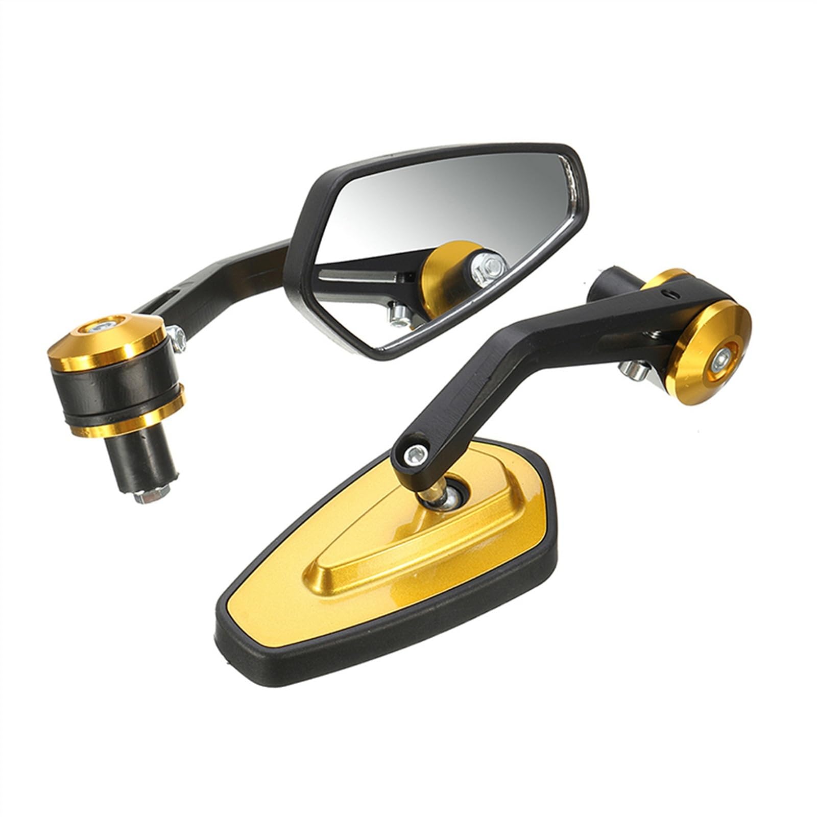 Espejos de moto universales de 22mm para rutas urbanas y viajes 6