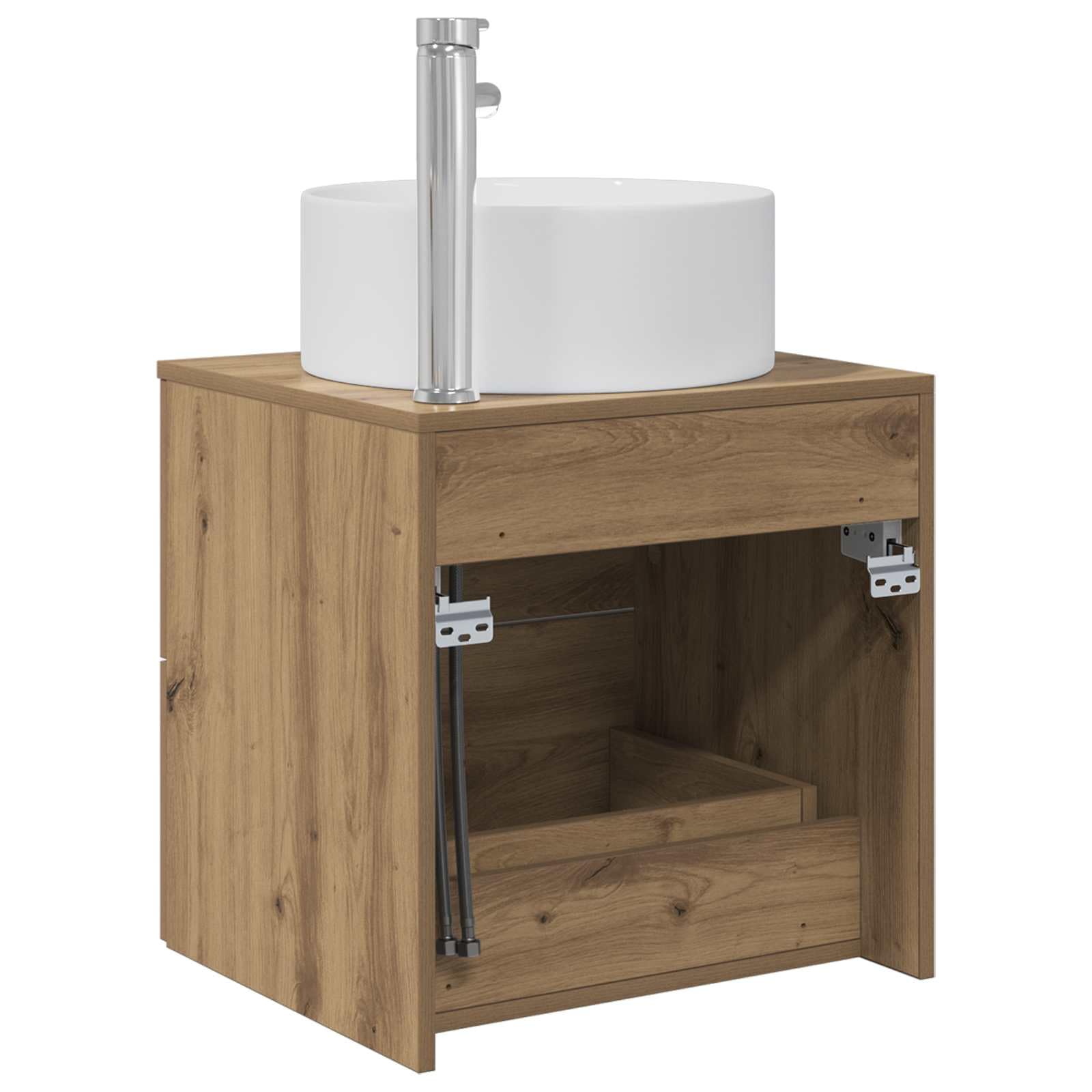 Mobile Lavabo da Parete con Lavabo 49.5x44.5cm Rovere