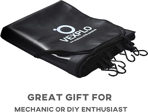 Miniatura 7 de Vexplo Fundas magnéticas para guardabarros automotrices para mecánicos, 3 protectores de guardabarros de doble capa con ganchos e imanes fuertes