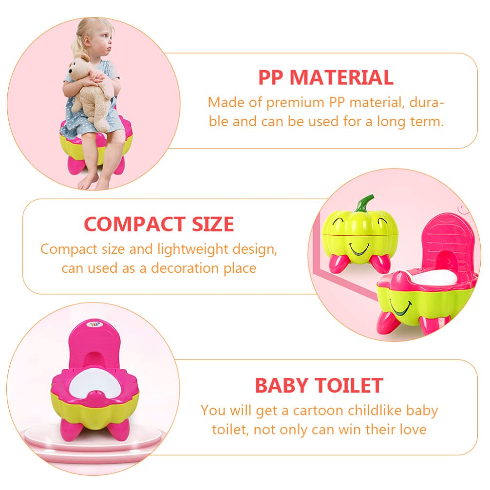 Toddmomy Vasino per Removibile con Design Forma di Zucca Sedile da Allenamento per Toilette Facile da Pulire Adatto e Crescita