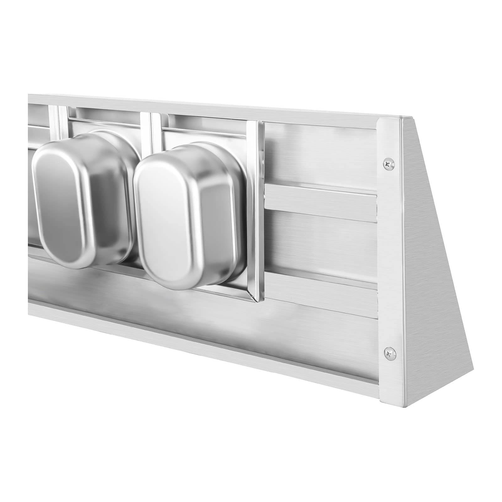 Royal Catering RCWR-5 GN1/9 pó?ka na przyprawy, stal nierdzewna, 90 cm, grubo?? 3,5 cm, grubo?? pok?adu 5 GN 1/9