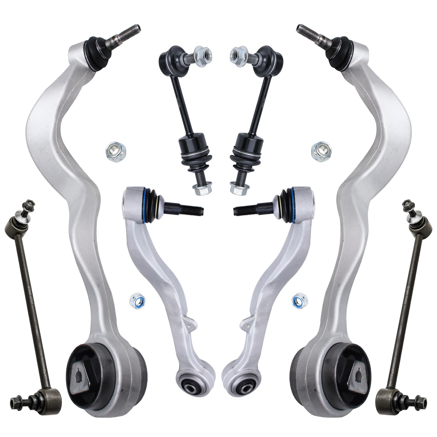 Detroit Axle - 8pc Front End Suspension Kit for BMW 525i 528i 530i 535i