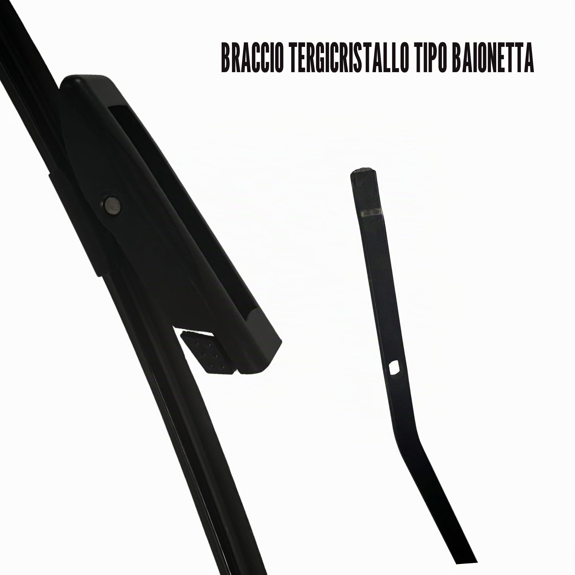 Lame tergicristallo SHS anteriori compatibili con Citroen C4 Cactus dal 2010 in poi, con ugelli lavavetro HY-098..