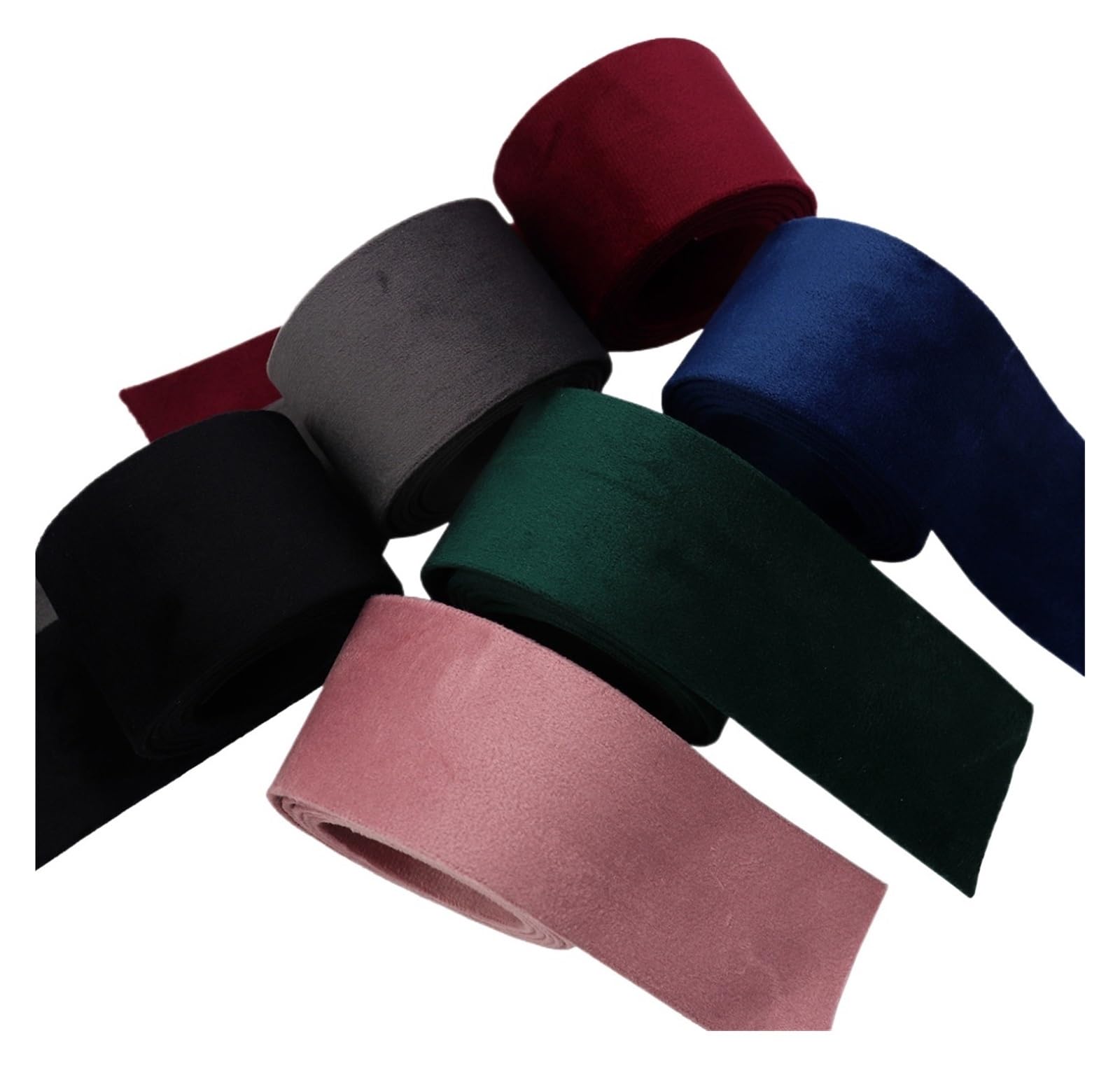 Nastri di raso, Nastro in velluto multicolore 5 iarde 10/25/50 mm(4,50mm)