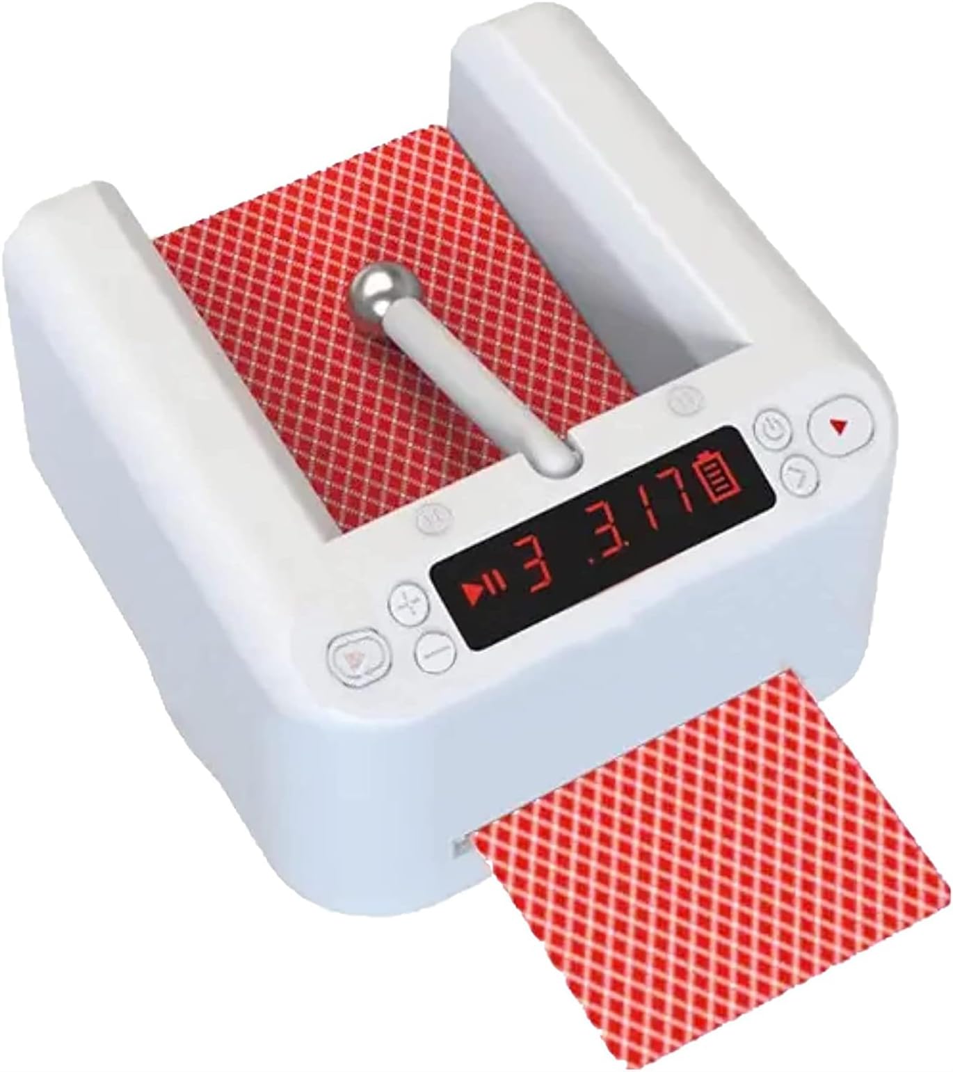 Automatic Card Dealer Machine, 360° Rotating Universal Anti-Cheating Playing Card Dealing Tool, Built-in Rechargeable Battery, for UNO, Blackjack, Texas Hold'em, Home Card Games