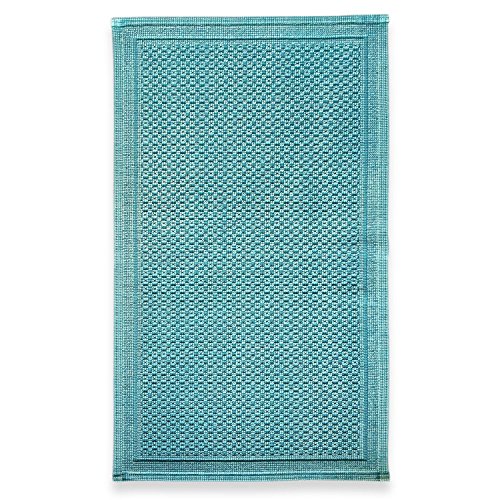 ExtraHome Malta Vorleger/Badeteppich - Badvorleger grün, Baumwolle, 60 x...