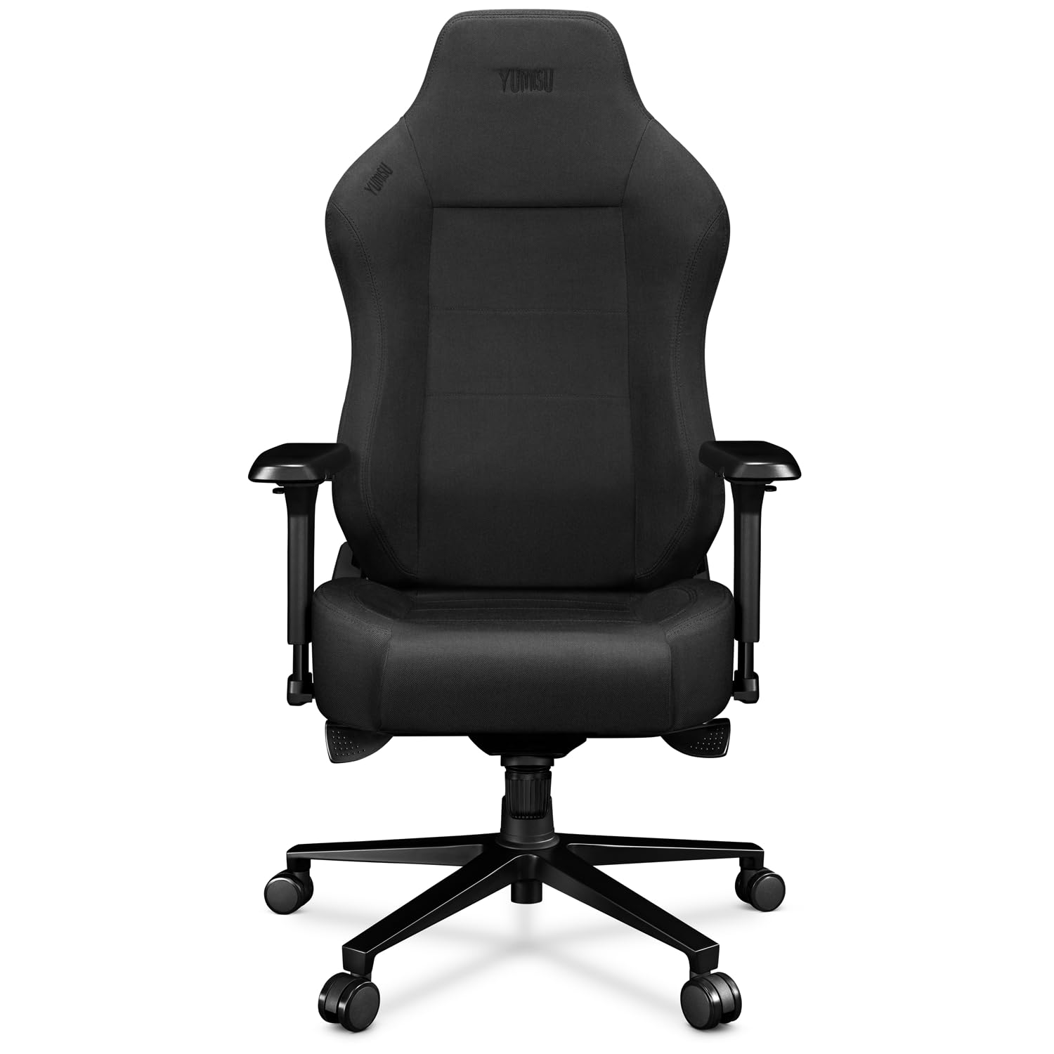 YUMISU 2054F Gaming Stoel Ergonomische Computerstoel met magnetisch nek- en lendenkussen – Zwart Stoffen Bureaustoel – Gaming Chair met 4D armleuningen - 150 kg