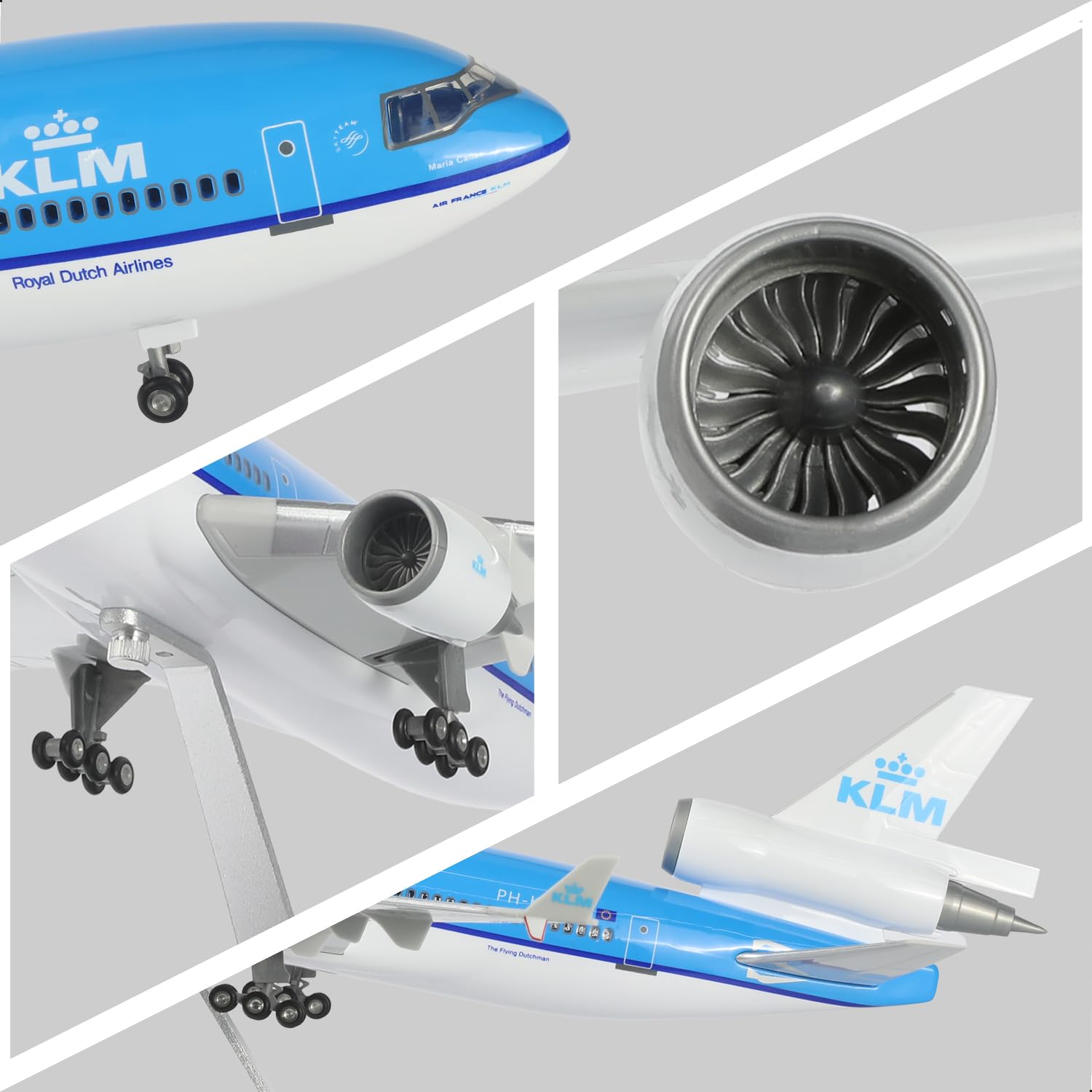 Amazon.com: QIYUMOKE 1/130 MD-11 Airplane Model Compatible for KLM