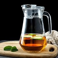 Vista 5 de UPKOCH Jarra de té helado, jarra de agua acrílica con tapa, jarra de agua fría caliente, jarra de agua, hervidor de agua, dispensador de bebidas