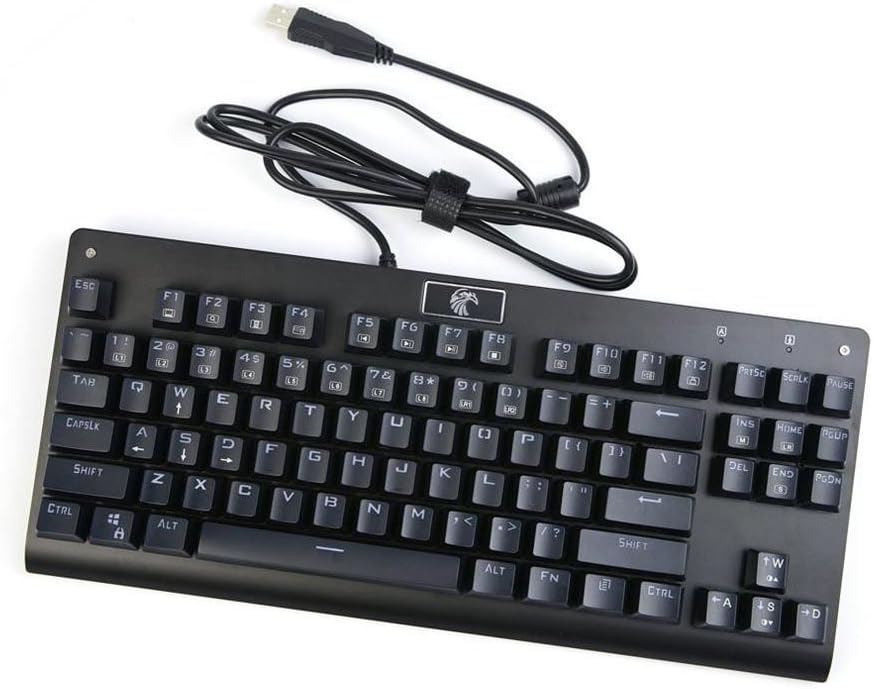SUImeito Gaming Keyboard E Element Z77/8178 87 Keys Trenches Mechanical Keyboard (Black)