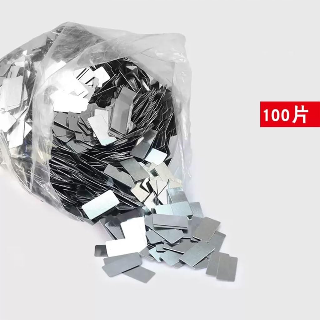 100 Stück Ultradünnes Verzinktes Eisenblech, 0,3 Mm 0,5 1,0 Mm Dickes, Rostfreies Eisenblech, Rechteckiges Kleines Eisenblech Zur Verwendung Mit Magneten(20x10x1.0mm)