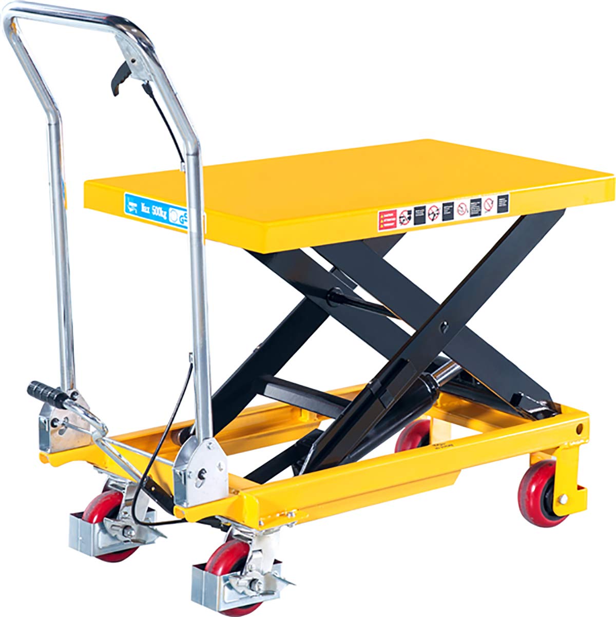 Loadsurfer 300kg Mobile Scissor Lift Hydraulic Lifting Platform Table Trolley