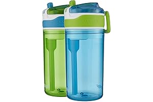 Contigo Kids 2 - in - 1 Snacker Spill Proof Cups (Blue and Green)