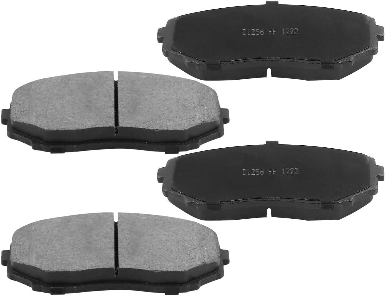 D1258 Front Brake Pads Replacement For Ford Edge, Lincoln MKX, Mazda CX-7 CX-9 Ceramic Brake Pads with Hardware Kits 4PCS