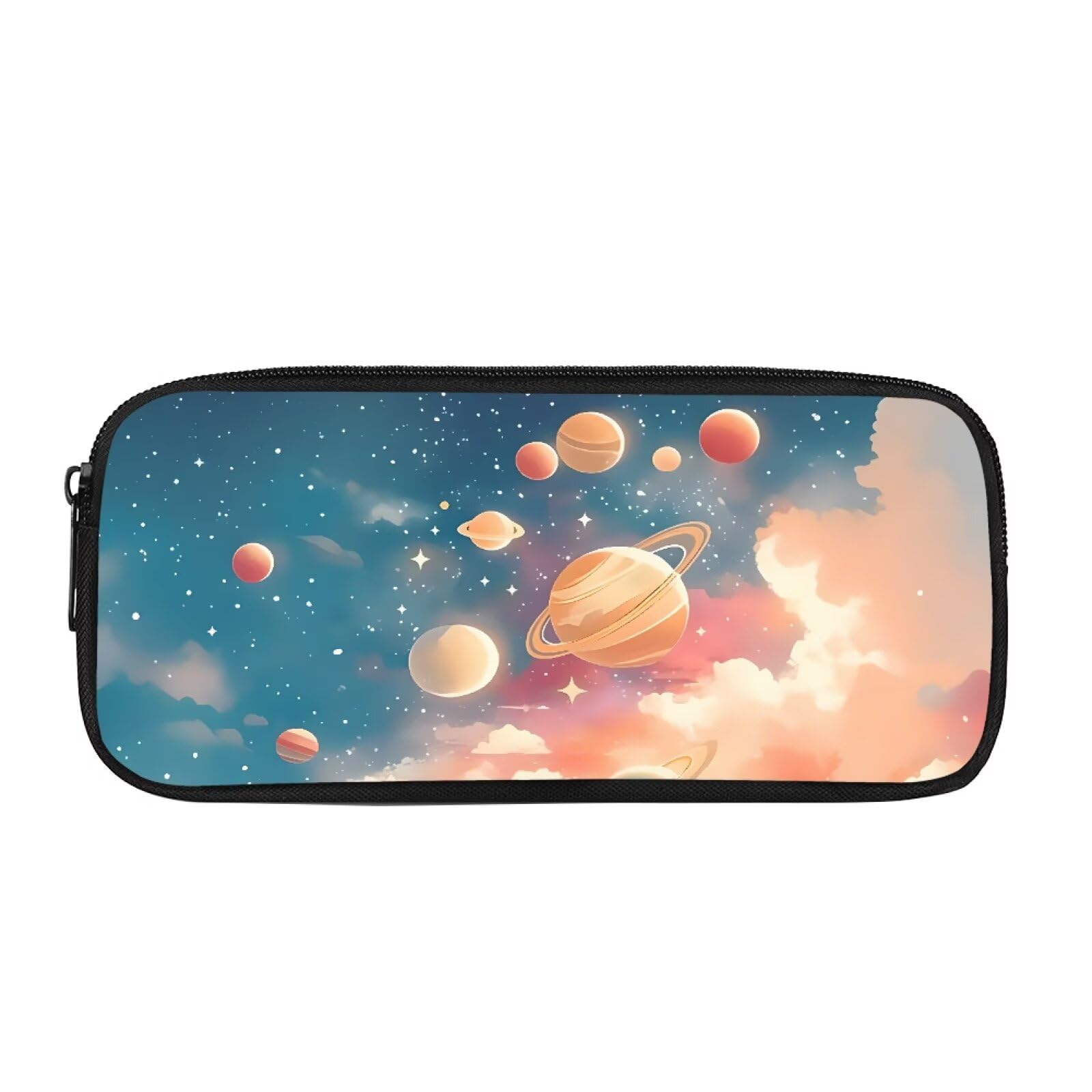 Biyejit Planet Pencil Case Kids Pen Bag Box Child School Office Classroom Travel Supplies Toiletry Stationery Bag for Teen Boys Girls Back to School Gift — image 1