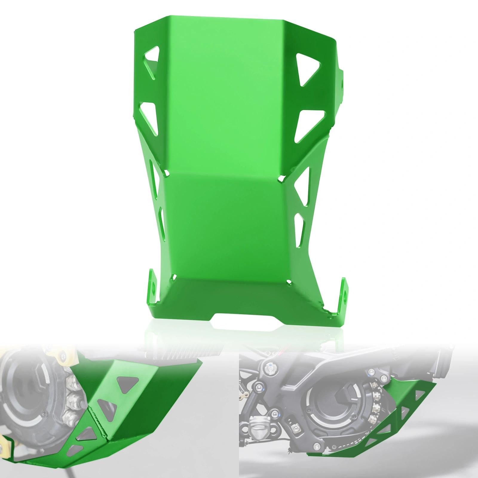 Skid Plate Engine Protector Cover Lower Mudguard Compatible with Segway X260 X160 Light Bee S X Electric Bike Ebike Under Frame Guard(Green)