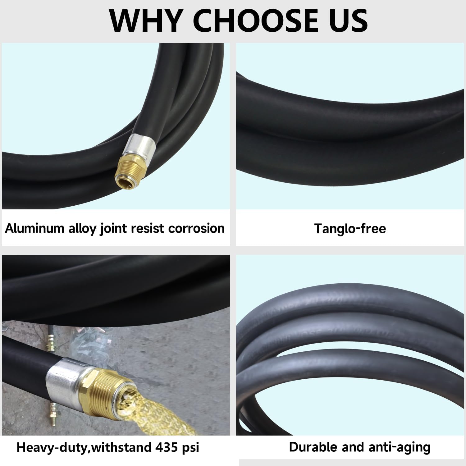 CriFiTech 14ft Fuel Transfer Hose with 360° Swivel Connector, 3/4" NPT, Copper Fittings, Durable High Pressure (300 PSI), Compatible Fuel Nozzle Fuel Transfer Pump for Gasoline, Diesel, and Biodiesel