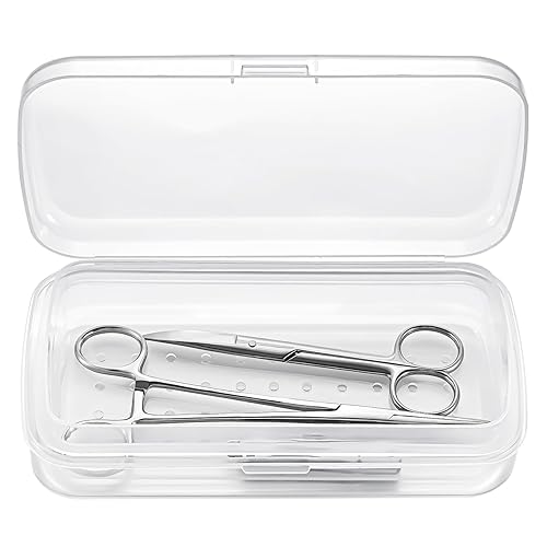 Miniatura 1 de Caja esterilizadora de plástico para herramientas de uñas, bandeja de esterilización, organizador de almacenamiento para pinzas, extensiones de