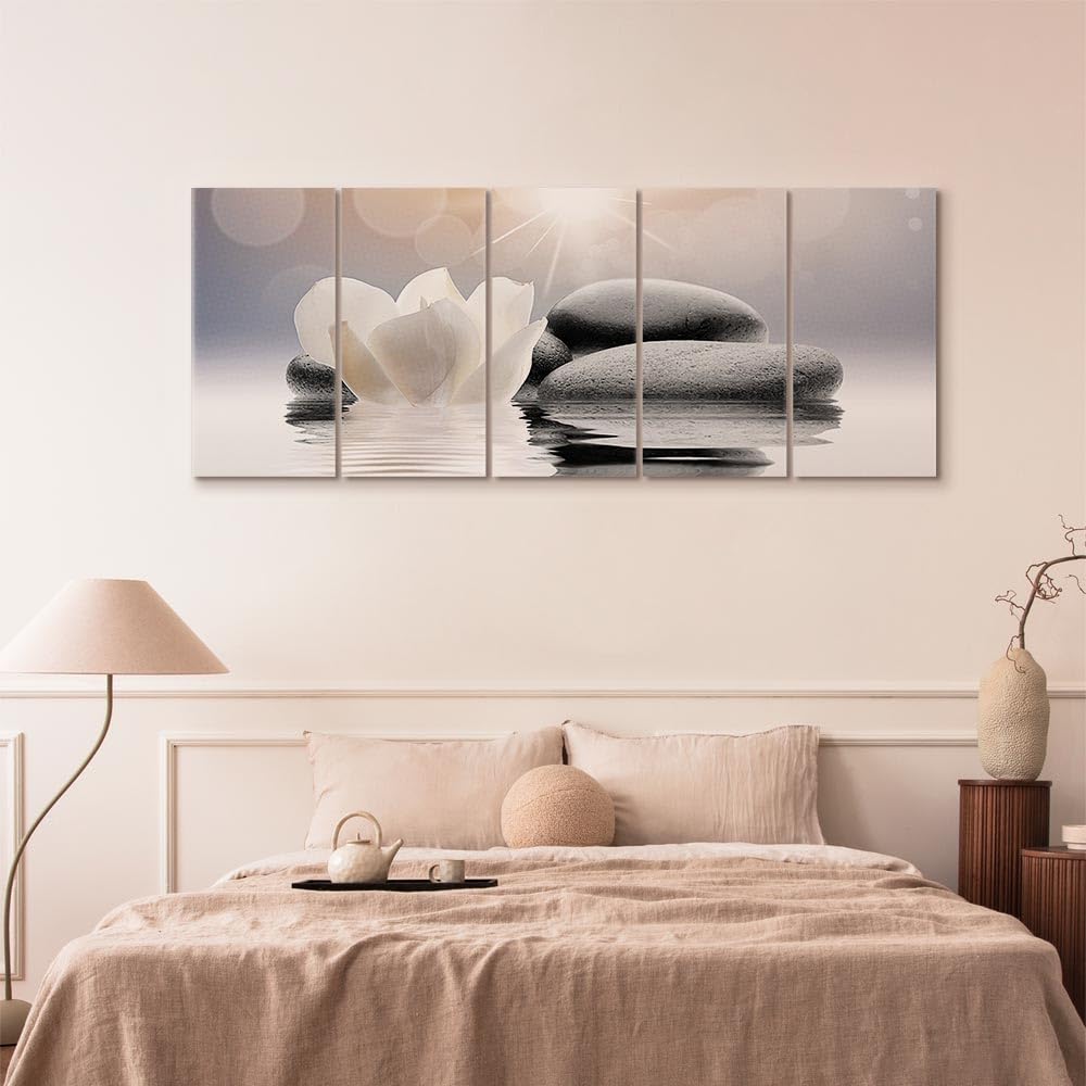 Tableau Mural 2 Pièces – Fleurs Zen – Artgeist – Toile – Salon, Chambre – Neuf Emballé