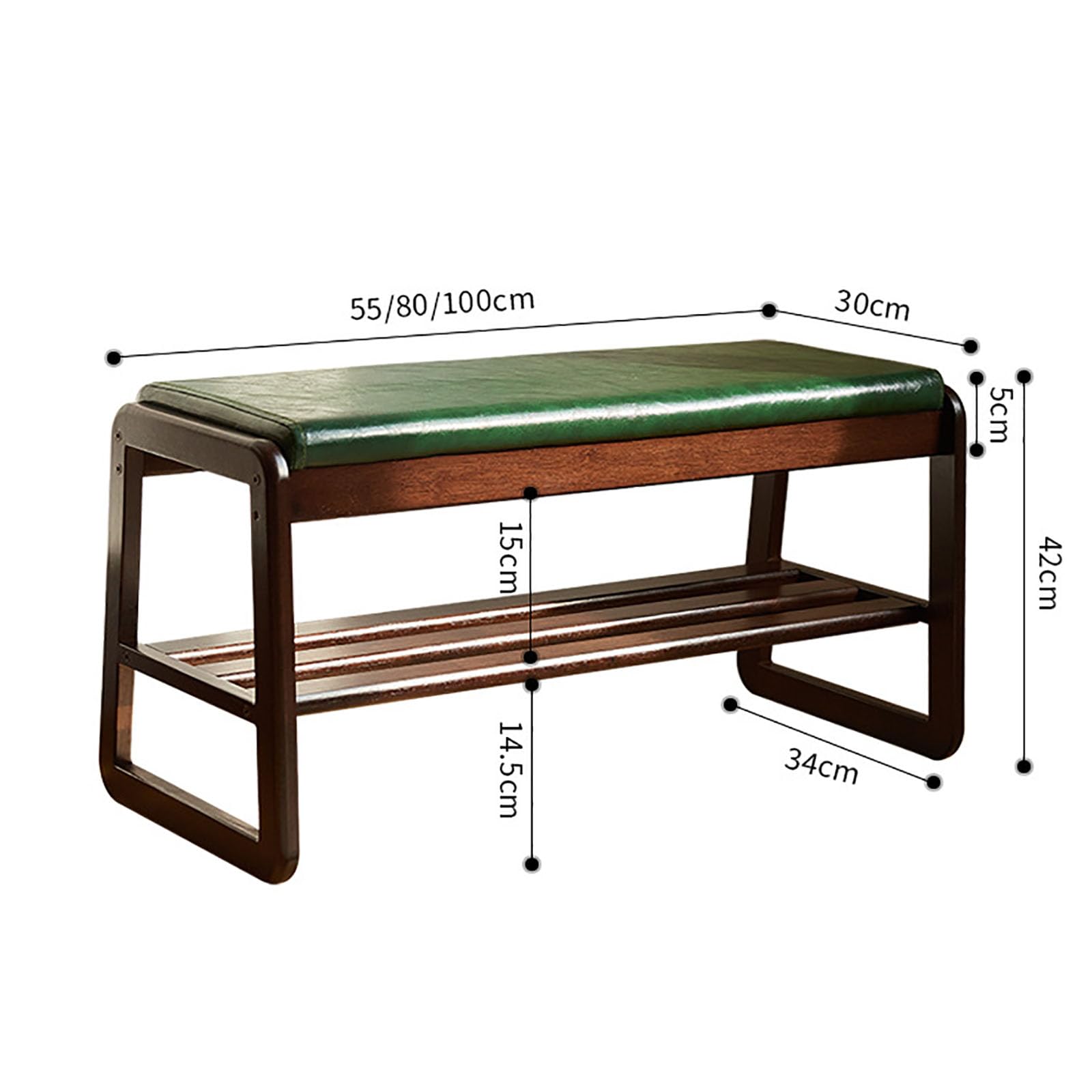 YHQZNLXQ Slish drewniany stojak na buty do przedpokoju i przedpokoju - stylowy organizer do przechowywania 39,3 "x 16,5" x 11,8" do salonu, drzwi wejściowych i balkonu - oszczędzający