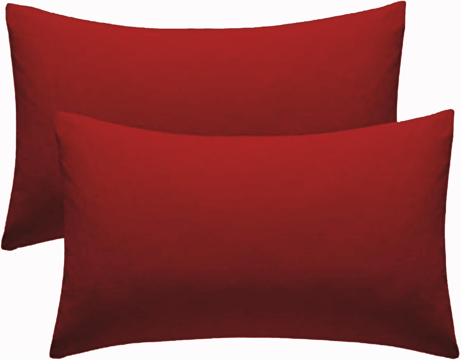 Pillow Cases 2 Pack Red Pillow Covers 50X75CM Hotel Quality Poly Cotton