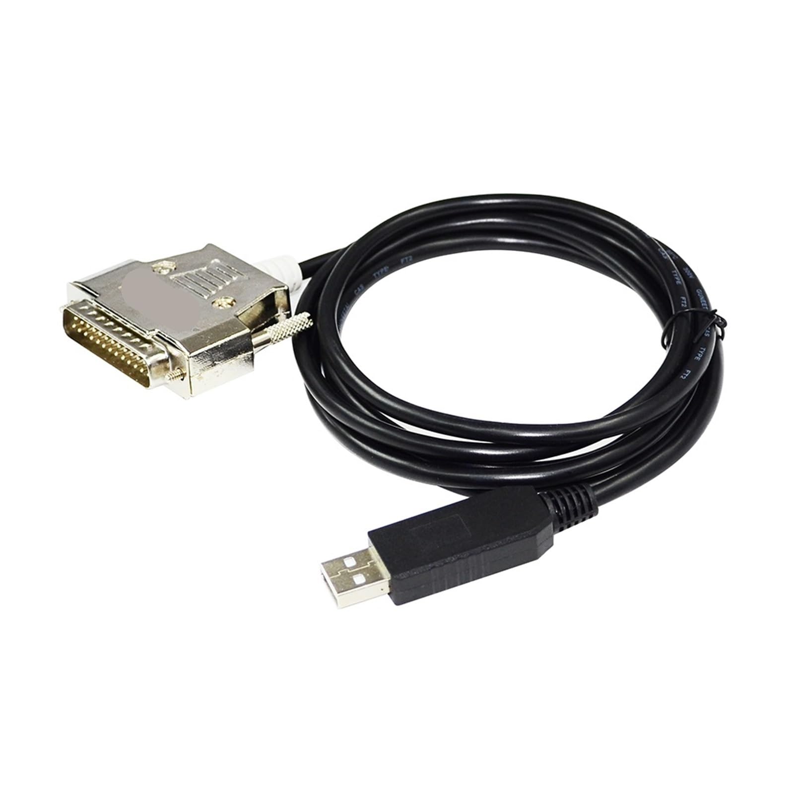 BIVOO ADAPTATEUR USB VERS D-SUB 25 BROCHES DB25 MÂLE RS232 CÂBLE DE COMMUNICATION SÉRIE(3 metres)