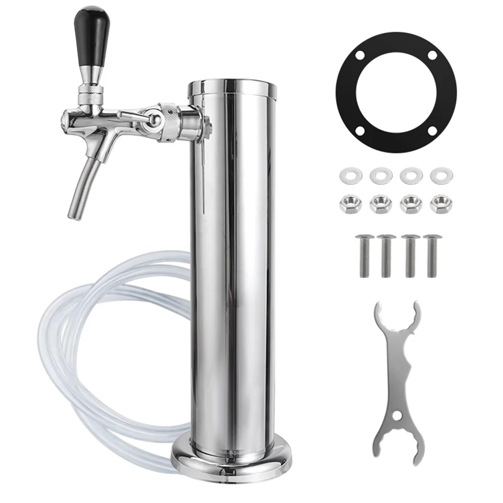 Spillatrice Birra Torre for birra a rubinetto singolo for colonna for for alla spina da 3 pollici con for regolabile in acciaio inossidabile for la casa per Bar