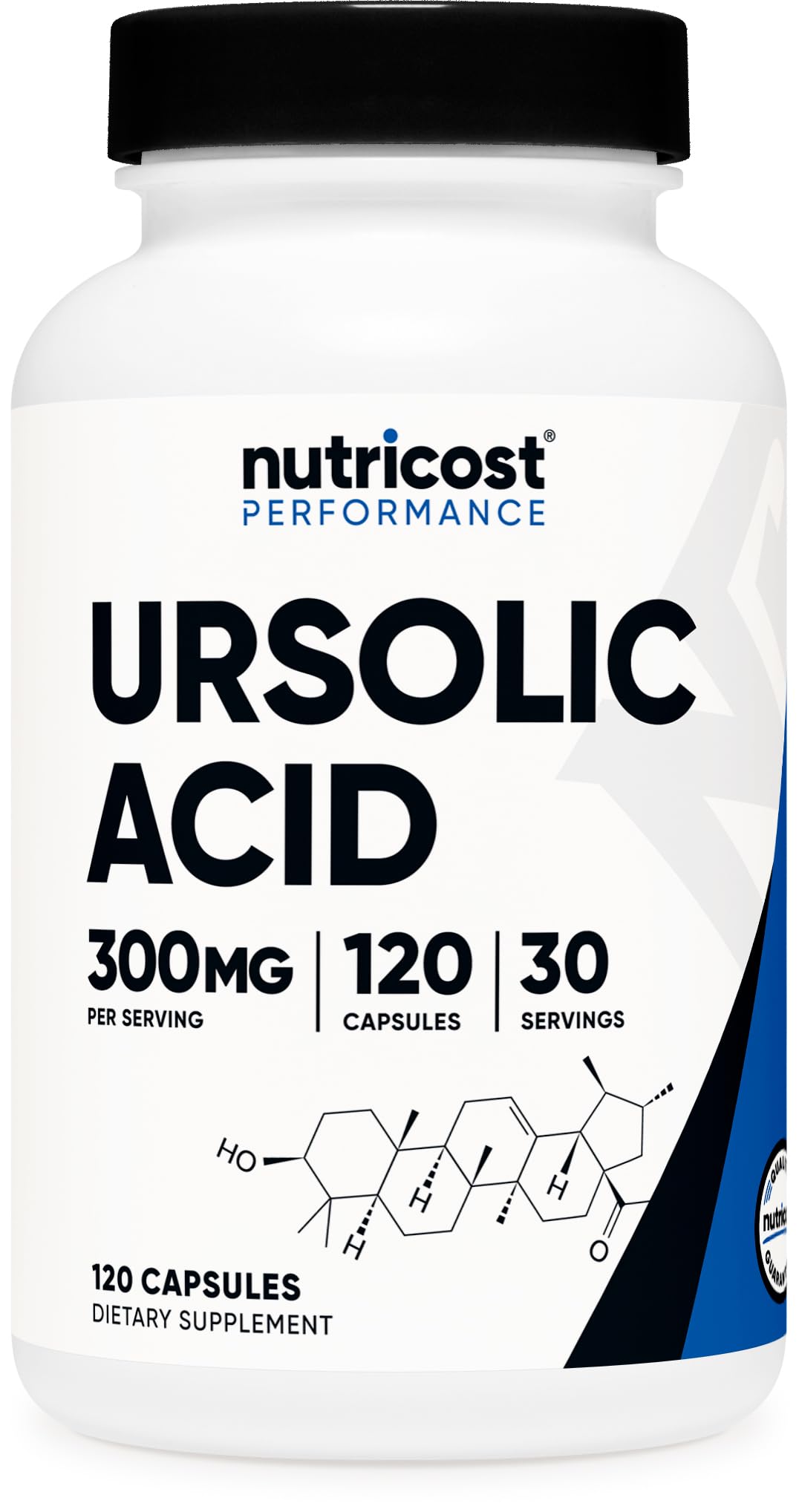 Nutricost Ursolic Acid 300mg, 120 Capsules, Vegetarian, Gluten-Free 120 Count (Pack of 1)