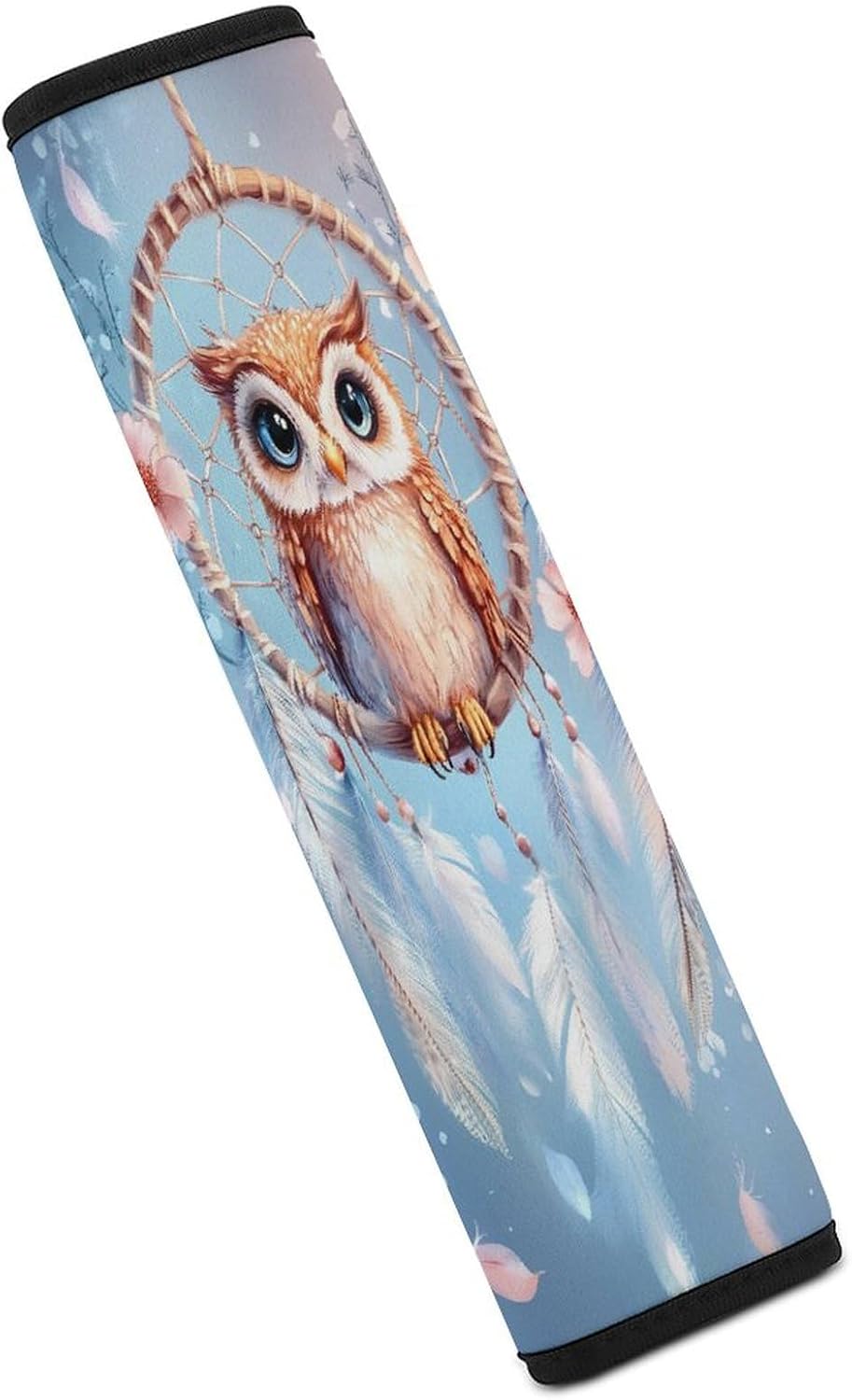 Dream Catcher Owl Car Seat Strap Covers Soft Seat Strap Shoulder Pads Seatbelt Covers for All Car Seats 2PCS