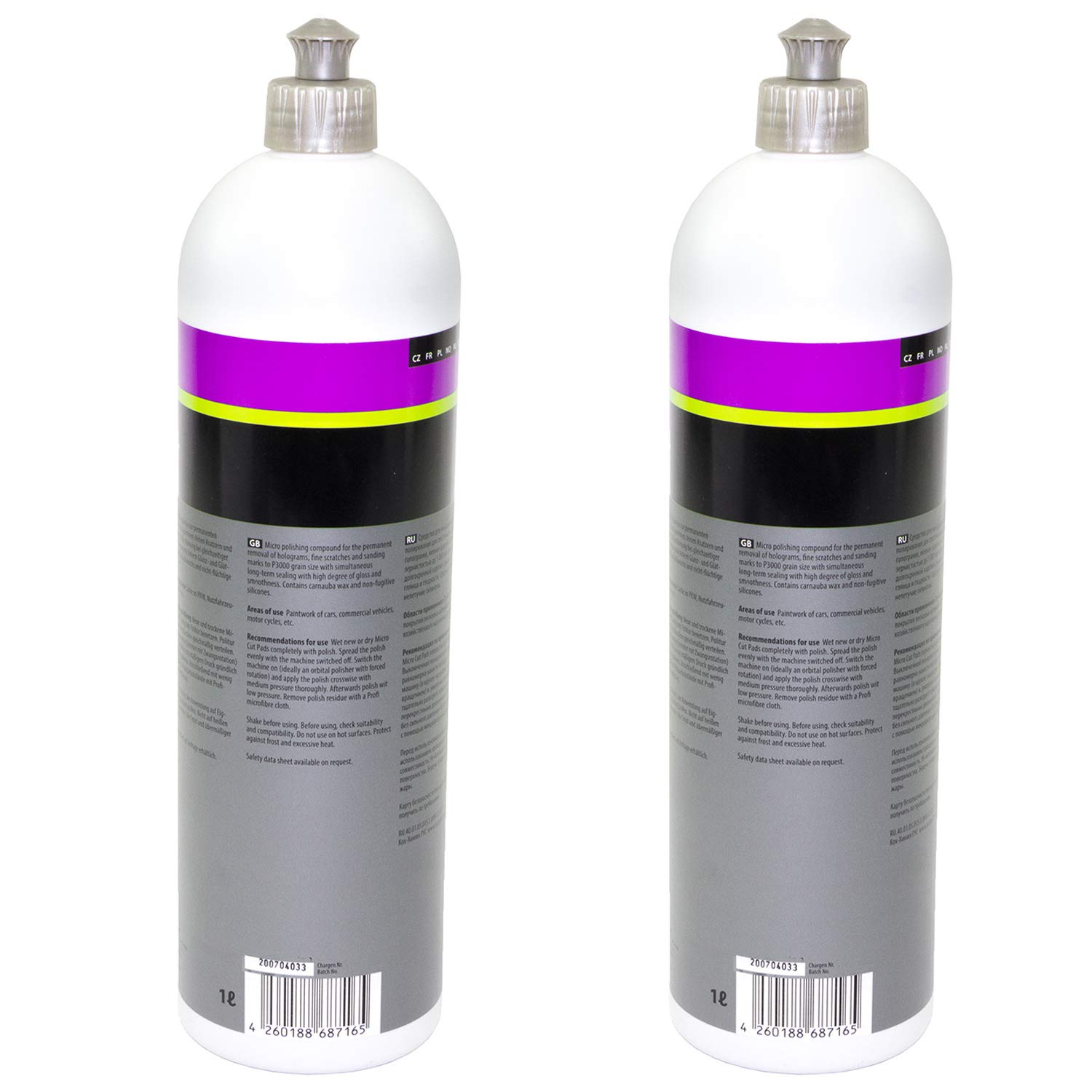 Micro Schleifpolitur mit Carnaubawachs Cut & Finish P3.01 Koch Chemie 2 Liter