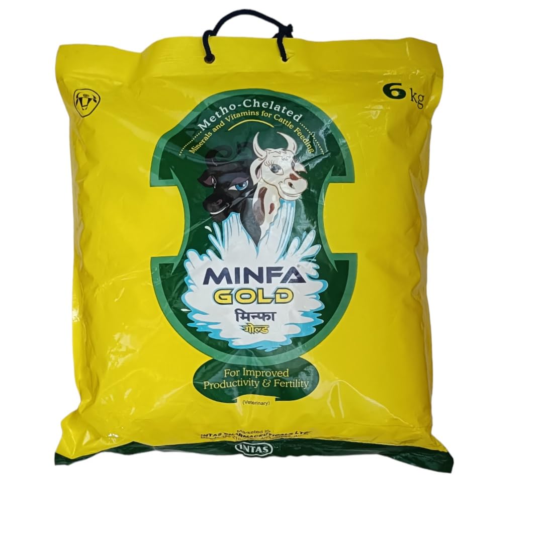 MINFA Gold Metho Chelated Mineral & Vitamins for Cattle,Calf,Buffalo,Goat,Sheep,Horse Pet Health Supplements (6 kg) (B0CNJXRM36) Amazon Price History, Amazon Price Tracker