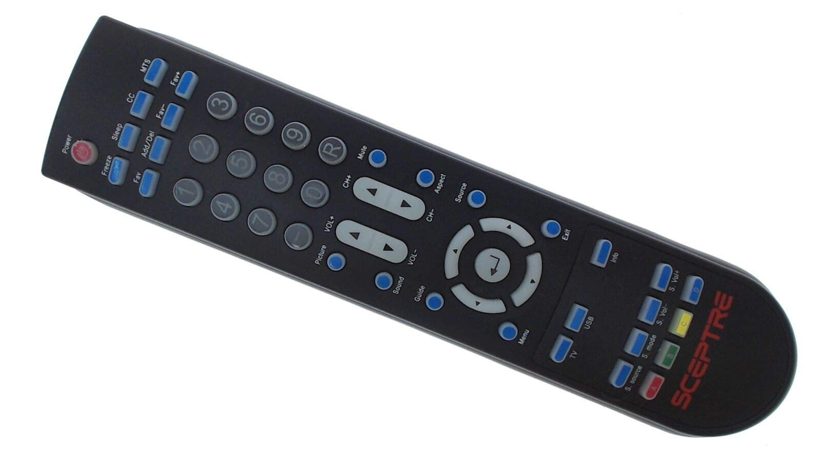 TV Remote Control Replacement For Sceptre E425BV-FHDD E465BV-FHDD KR005B006 E246BV-F LCD LED TV
