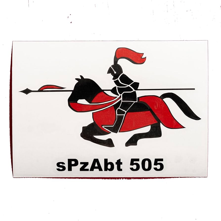 Amazon.co.jp: 戦車ステッカー 第505重戦車大隊マーク（重ね貼り