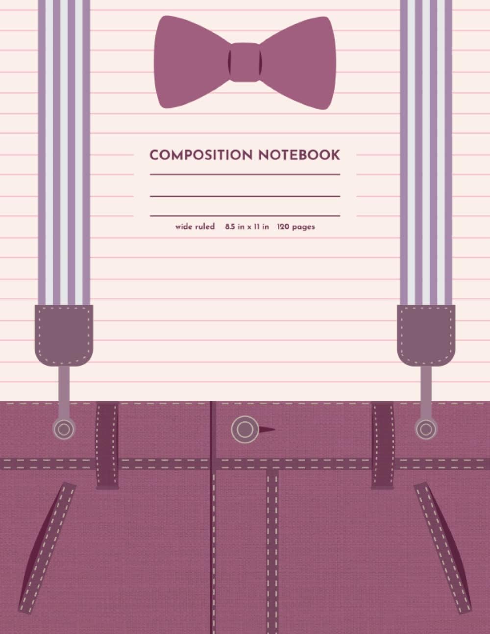 Composition Notebook: Wide Ruled, 8.5" x 11", 120 pages: (funny design)