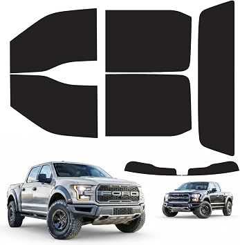 Precut Windows Tint Film Kit for Ford F250/350/450/550 Crew 2017-2026 Two Ply Nano Ceramic Chameleon Carbon Tinting Films Shade 5%, 20%, 35% VLT UV99% Rays IRR95% for All Sides Glass 20% All Sides