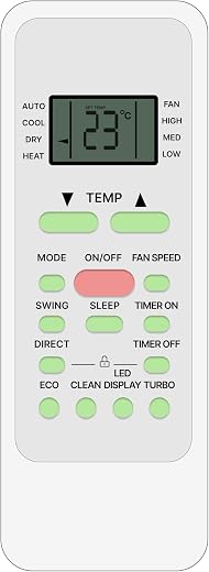 ZIEVA Compatible with Bluestar AC Remote for 1 1.5 2 ton Split/Window Air Conditioner - Please Match The Original Remote (...