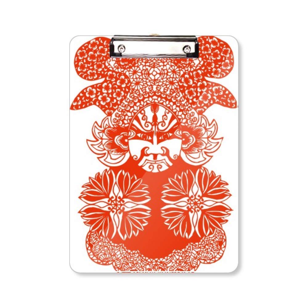 Porte-bloc A4 Opéra de Pékin rouge pour organiser vos documents