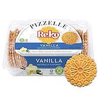 Vista 12 de Reko Pizzelle Galleta de Estilo Italiano Waffle, Dulce de Leche, 7 onzas (Paquete de 1)