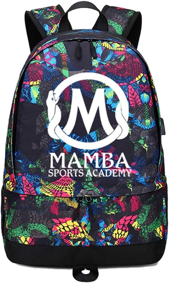 Basketball Player Star Kobe Luminous Ball Storage Backpack Sports Equipment Depositary Multifunctional Student Bookbag For Men Women (Red Pattern 2) : Sports & Outdoors