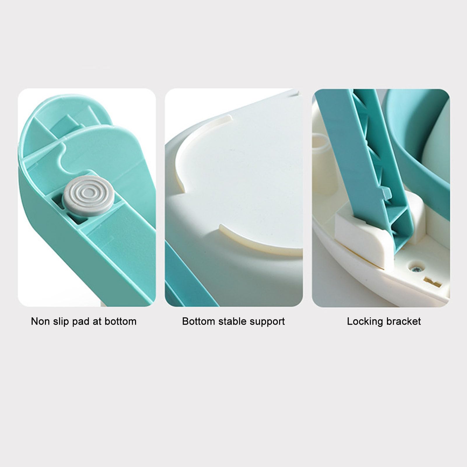 Bañera Plegable para Bebés con Sensor de Temperatura y Orificio de Drenaje para Recién Nacidos y Niños Pequeños Hecha de PP TPE 30,5 X 17,5 Pulgadas (Verde)