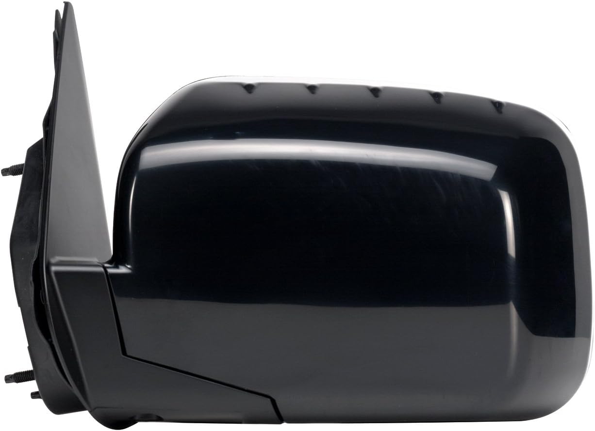 Fit System Driver Side Mirror for Honda Ridgeline, Black, Foldaway, Power