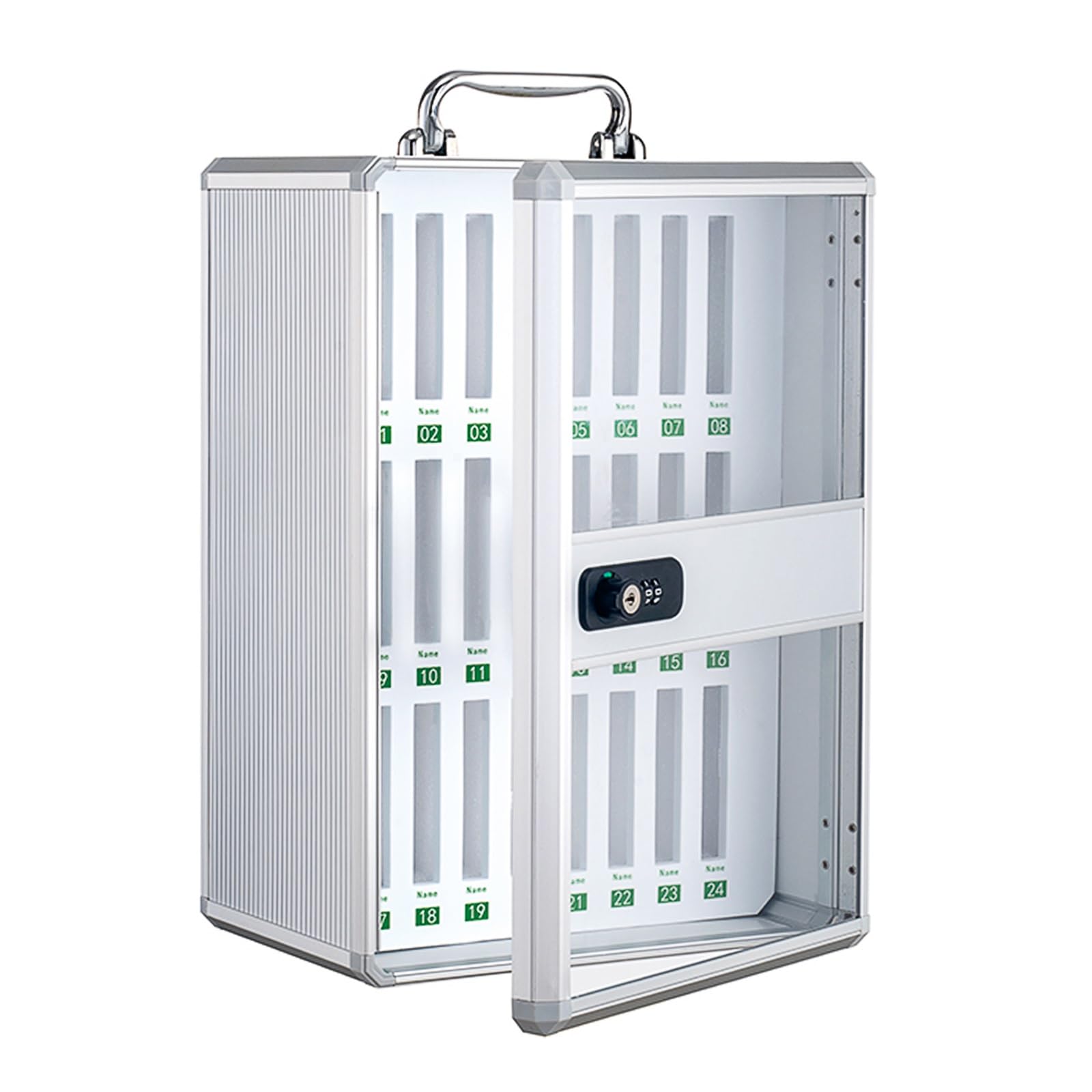 Armoire de rangement murale en aluminium robuste de 12 à 60 emplacements